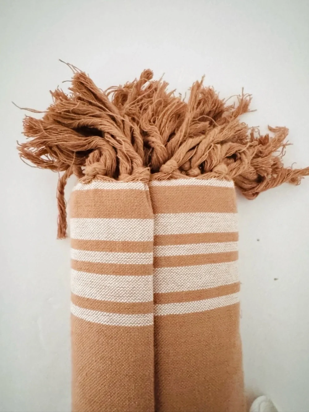 MAKE MARKET Brown Beige 100% Cotton 31”x71” Beach Towel